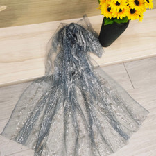 Shiny Mesh Fabric Sheer Lace Sequin Glitter Background for Dress Curtain Sewing