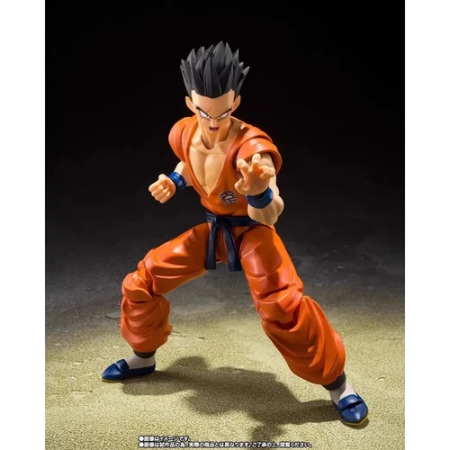 Bandai S.H. Figura de acción de juguete Figuarts Dragon Ball Z Yamcha SHF juguete en mano - Imagen 9 de 10