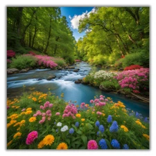 Digital Image Picture Photo Wallpaper Background Desktop AI Beautiful Forest #2