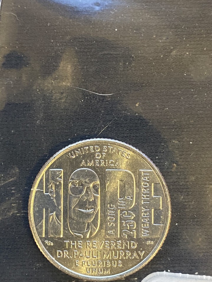 2024D HOPE Washington Quarter ERROR 'In Cod We Trust' Reverend Dr
