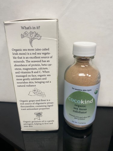 Cocokind Sea Moss Exfoliator Sensitive Skin Treatment 2oz. Skin Polisher New - Picture 4 of 5