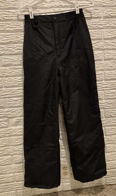 Rawik Youth Large Black Snow/Ski Pants See Pics For Measurements Back Zip Pocket