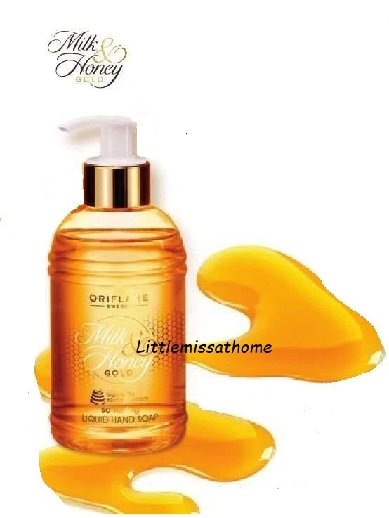ORIFLAME MILK HONEY GOLD SOFTENING LIQUID HAND SOAP wash organically sourced