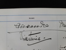 United Kingdom Queen Alexandra Signed Princess Victoria Autograph Royal Document