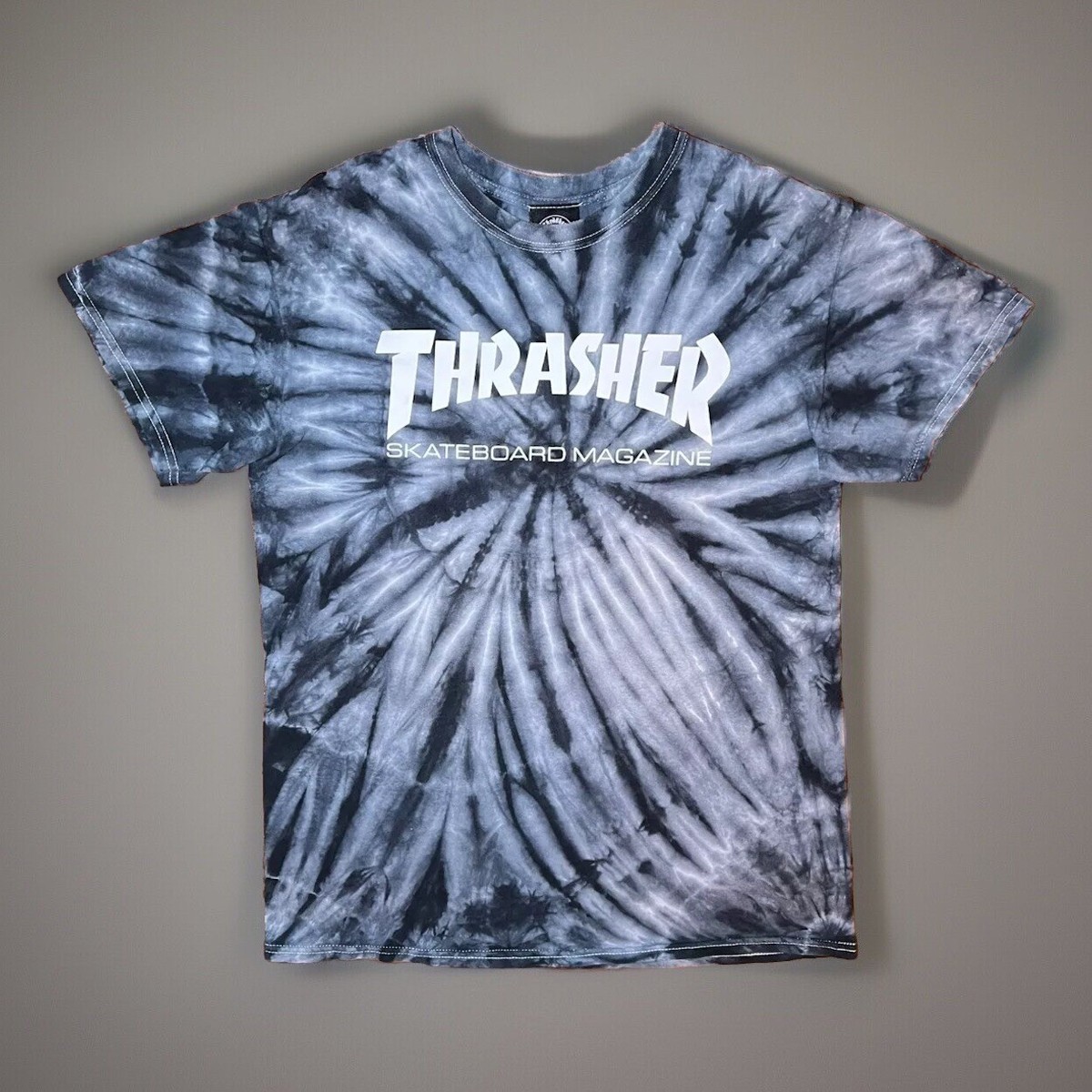 THRASHER - レア！THRASHER MAG TIEDYE TEE Thrasher Tie Dye Distressed Skateboard T-shirt Medium | eBay