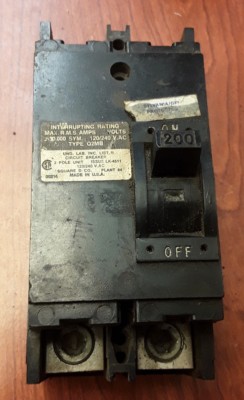 UND LAB INC LK-4511 CIRCUIT BREAKER 2 POLE 120/240 VAC