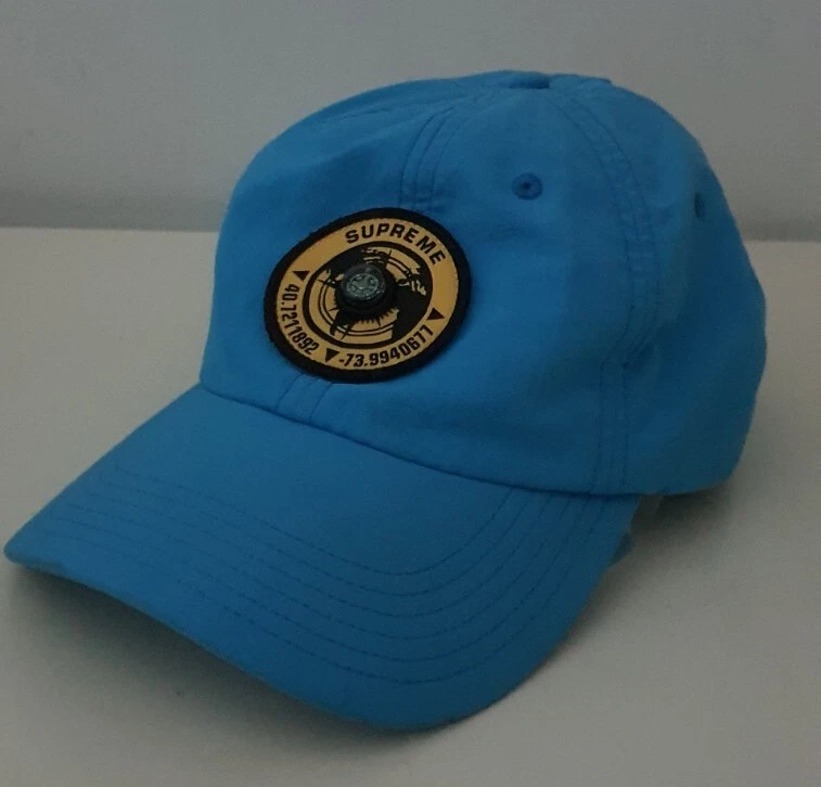 SS21 Supreme Boussole 6 Panneaux Cap Cyan Chapeau Résistant à l'eau Boussole Fonctionnelle