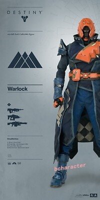 Three zero Destiny Warlock ディスティニー フィギュア Threezero 1/6 DESTINY Warlock Lunar Elegy Shader 12.6in
