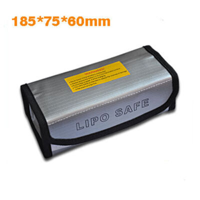 Fireproof Explosionproof Lipo Battery Safe Bag Lipo Battery Guard 185x75x60mm