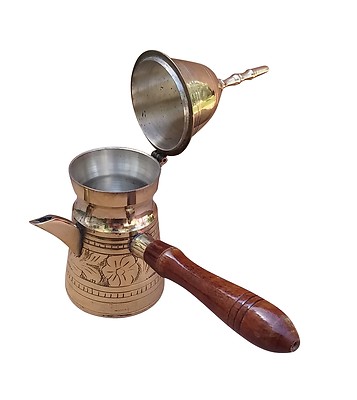 Finjan Coffee Tea Pot Arabic Copper Dallah Pot | eBay