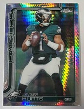 Jalen Hurts 2025 Topps Chrome #247 Prism Refractor Eagles