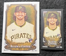 2024 Topps Allen & Ginter - Black Mini - Jared Jones - #298 - Pirates RC + Base