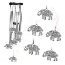 Windchimes Outdoors Clearance, Door Chime Wind Chimes for Outside elephant 01