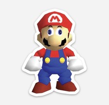 3  Super Mario Sticker Nintendo Vinyl Decal Matte Finish Dishwasher Safe