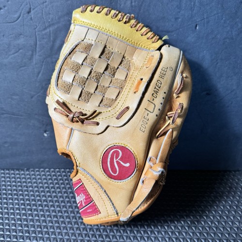 Youth 10” Rawlings Baseball Glove RHT RBG60 Basket Web Deep Pocket EdgeU