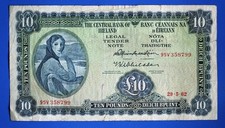 1962 Ireland Irish Eire Ten pounds £10 banknote, Lady Lavery [34166]