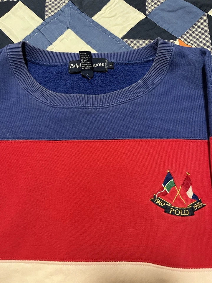 [RARO] Sudadera Vintage Polo Ralph Lauren Años 80 Aniversario Salvavidas Foto 3 de 4