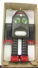 Vintage THUNDER ROBOT 11.5" Tin Reproduction Robot For Display - Schylling Brown
