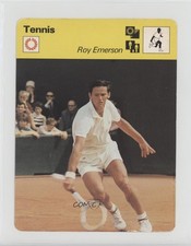 1977-79 Sportscasters Series 22 Lausanne A Roy Emerson #22-10 HOF 00em