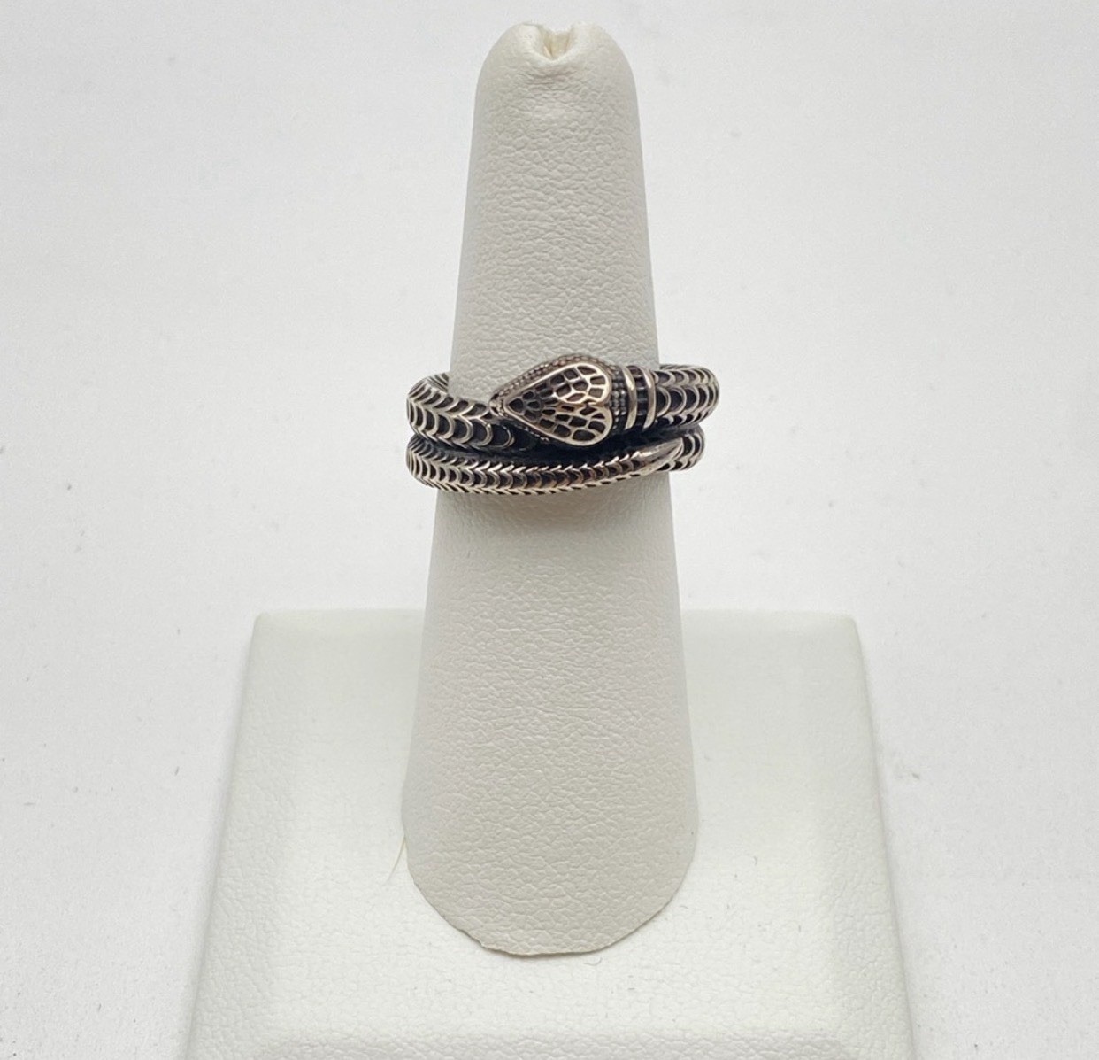 GUCCI Silver 925 Garden Snake Ring Size 7 image 4