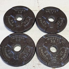 Set Of 4 WEIDER 2.5 Lb. Weights 1 Hole Liftin...