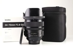 Sigma DG 24-70mm F2.8 HSM ART AF Zoom Lens Nikon  Boxed Front & Rear Caps & Hood