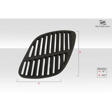 Duraflex Gtr Hood Vents Scoops Ducts For Universal Edpart112452 Duraflex Gtr Hood Vents Scoops Ducts For Universal Edpart112452