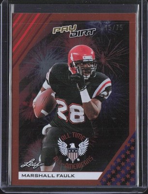 2026 Leaf Pay Dirt All-Time Orange 15/75  #AB-29 Marshall Faulk - SDSU - MINT