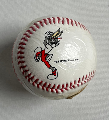 Vintage 90s 1996 Spalding Looney Tunes Baseball  Bugs Bunny New Warner Brothers