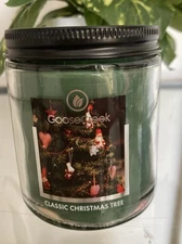 CLASSIC CHRISTMAS TREE goose creek candles 7oz  jar Rare/retired NEW