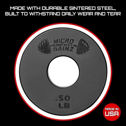 Fractional Weight Plates 1 Inch Standard Barbell .50LB Sintered Steel Set New - 第 6/7 張圖片