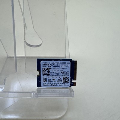 Western Digital PC SN530 256GB NVMe PCIe Gen3 x4 M.2 2230 SSD SDBPTPZ-256G-1012