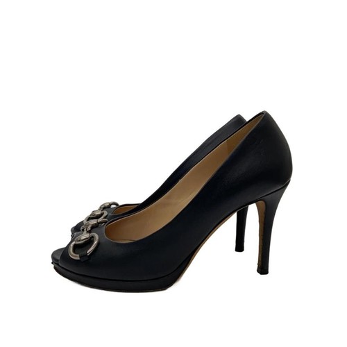 Gucci Open Toe Pumps Black Women's Size EU36/US6 - Picture 2 of 6