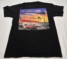 In-n-Out Burger UTAH Black T-shirt Adult Small Silkscreened Back Sunset USA Made