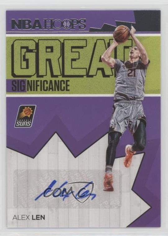 2016-17 Panini NBA Hoops Great SIGnificance Alex Len #6 Auto 5p5