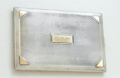 14k cigarette case Hungarian Gold ANTIQUE ART DECO WATSON CO