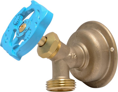 1/2 X 3/4 Inch MHT 90 Degree Hose Bibb, Multi Turn, Push to Connect Brass Plumbi