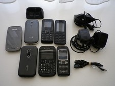 mobile phone joblot bundle + chargers samsung nokia doro alcatel untested