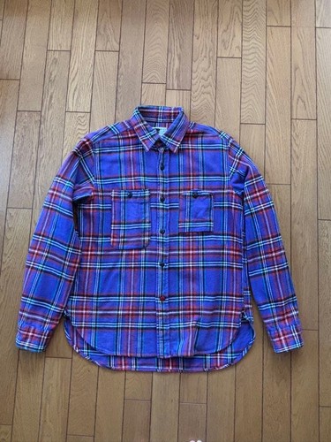 Engineered Garments, Engineered Garments Flannel Shirt Made in USA S Long Sleeve Vintage