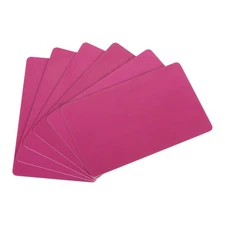 30 Pack 15 Mil Graphic Quality Pink Blank PVC Card for ID Badge Printer