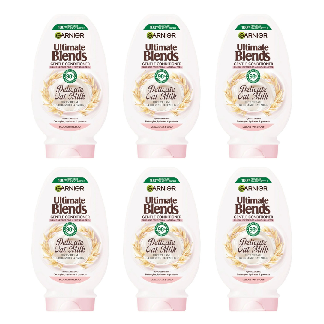 Garnier Ultimate Blends Delicate Oat Milk Conditioner 400ml - Pack of 6
