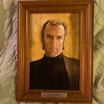 2011 ThinkGeek Portal 2 Framed Cave Johnson Talking Portrait