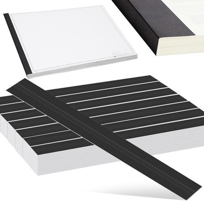 Estunet 1000 Pcs Black Blueprint Binding Strips 3'' x 30''   Bulk Paper binding