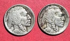 1916 & 1917 US Buffalo Nickels! "Philadelphia" Mint! FINE Details! Old US Coin!