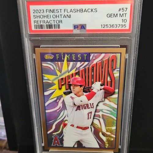 Topps 2023 Finest Flashbacks Finest Phenoms Shohei Ohtani #57 PSA 10
