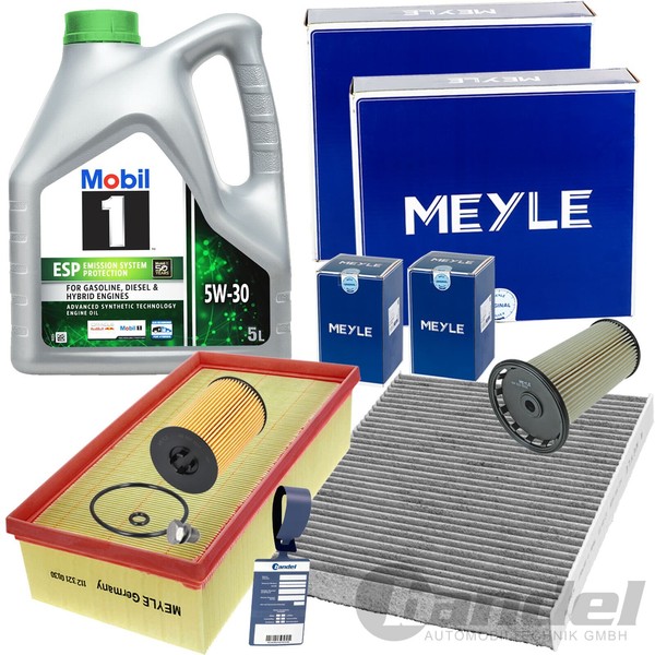 Meyle FILTERSET+5W30 ÖL Passend FüR A3 8V Q2 Golf 7 Passat B8 Touran 5T Tiguan-image