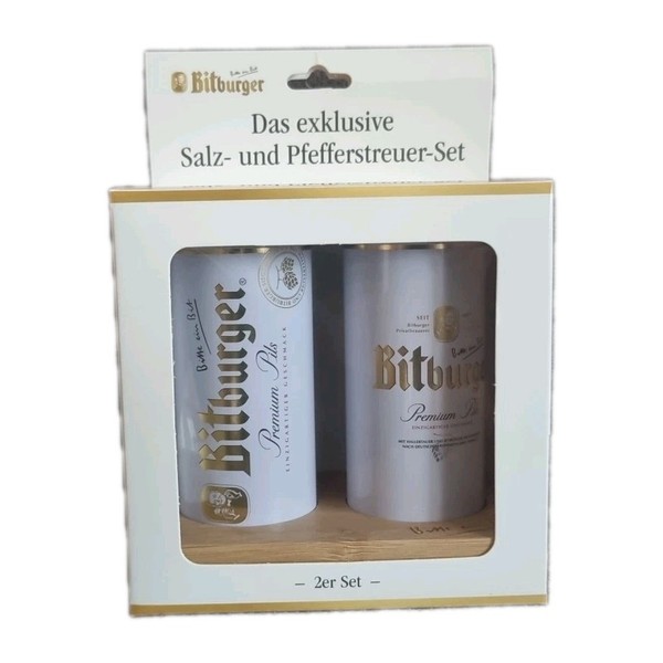 Bitburger Pils Salz- Und Pfefferstreuer Neu & Ovp-image