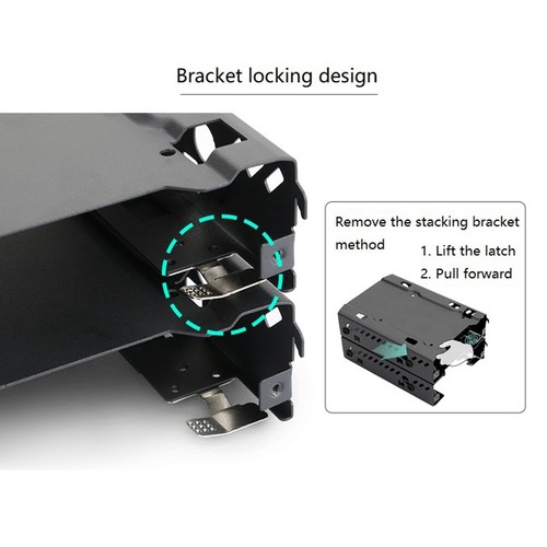 2 Pack Stackable 3.5 / 2.5 Inch Cases HDD Hard Drive Mounting2167 - Bild 3 von 10