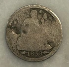 1853 Seated Liberty Dime with Arrows - AG - About Good - 90% Silver