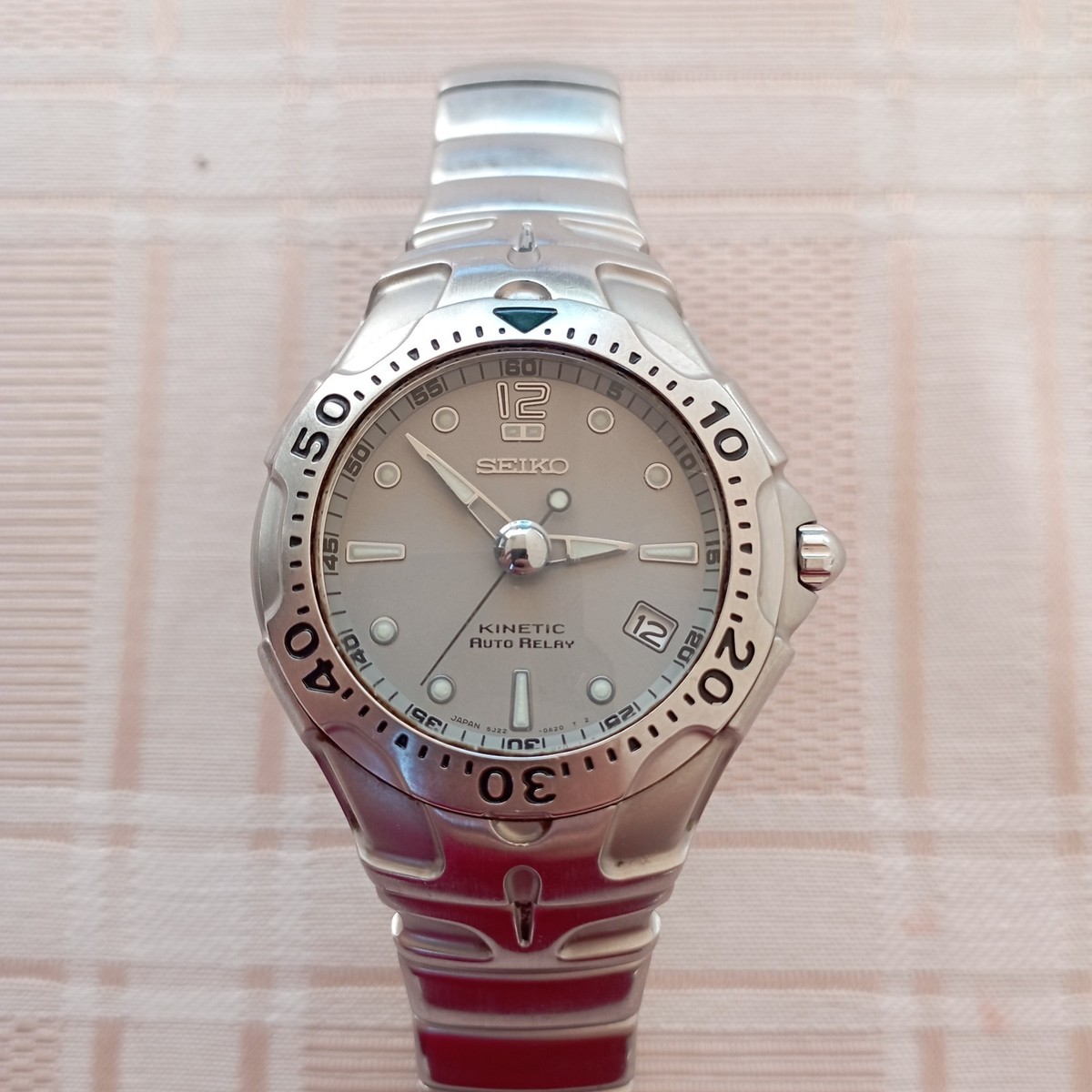 セイコー キネティック AUTO RELAY 5J22-0AA0 オートクォーツ Seiko Kinetic Auto Relay 5j22 movement Mens watch | eBay